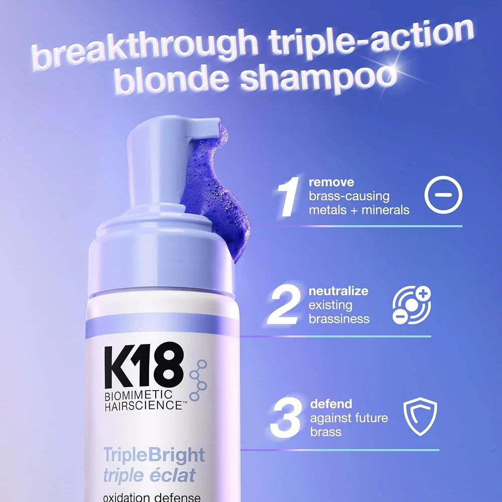 K18 TripleBright Oxidation Defense Purple Shampoo